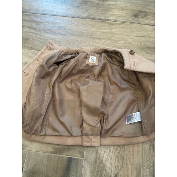 Baby Gap Double Breasted Tan Girl’s Coat with Bow Detail 6-12 months - Picture 4 of 5